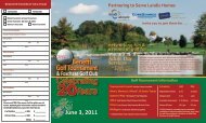 Benefit Golf Tournament Celebrating - Landis Homes