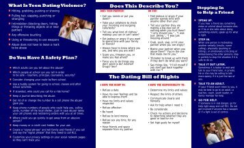 Teen Dating Violence Brochure - San Joaquin County