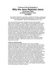 Why the Jews Rejected Jesus - Free EBooks Library