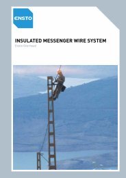 INSULATED MESSENGER WIRE SYSTEM - Ensto