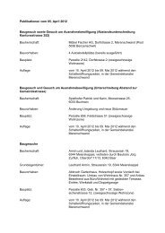 Publikationen vom 05. April 2012 Baugesuch sowie Gesuch um ...