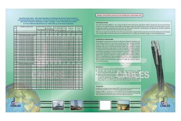 AERIAL BUNCHED CABLES FOR OVERHEAD DISTRIBUTION