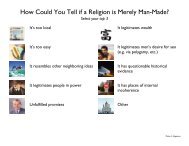 How Could You Tell if a Religion is Merely Man-Made? - Love, Ming ...