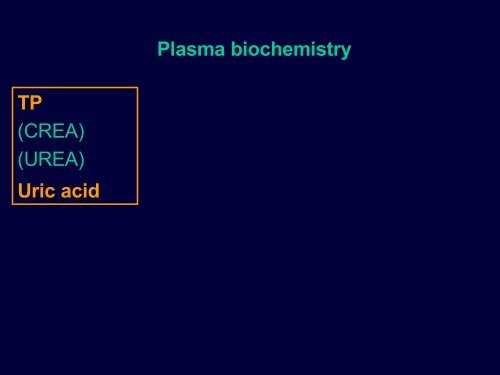 Metabolic diseases - Faculty of Veterinary Medicine