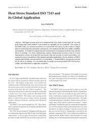 Heat Stress Standard ISO 7243 and its Global Application