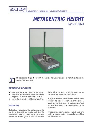METACENTRIC HEIGHT - Solution Engineering