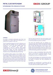 METAL CLAD SWITCHGEAR - EKOSinerji