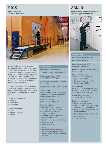 High-Current and Generator Switchgear - Siemens Energy