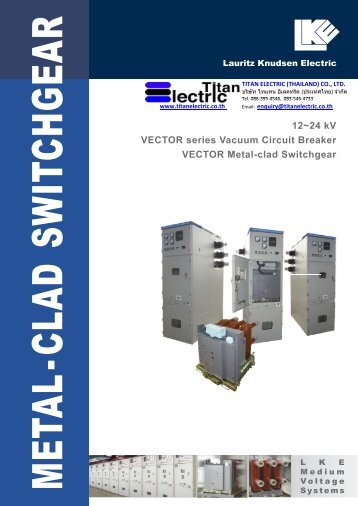 12~24 kV VECTOR series Vacuum Circuit Breaker VECTOR Metal ...