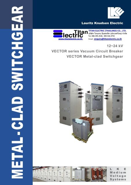 12~24 kV VECTOR series Vacuum Circuit Breaker VECTOR Metal ...