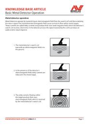 Basic Metal Detector Operation - Minelab