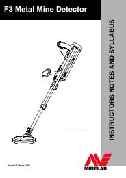 F3 Metal Mine Detector - Minelab