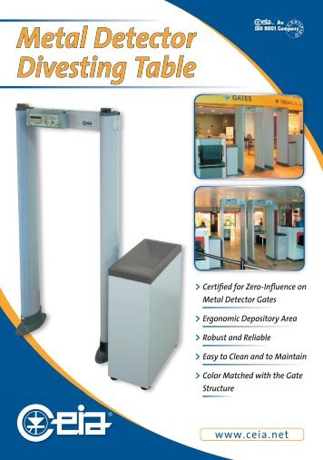 Metal Detector Divesting Table - CEIA S.p.A.