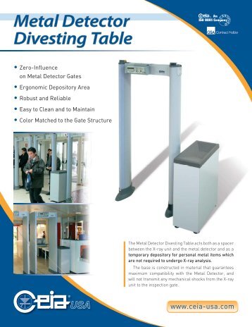 Metal Detector Divesting Table