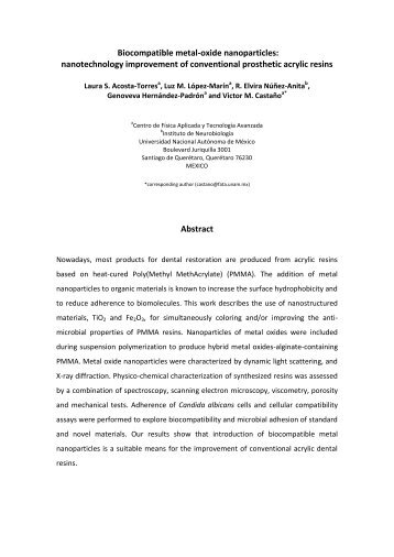 Biocompatible metal-oxide nanoparticles: