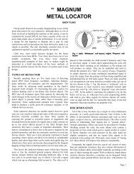 Magnum Metal Locator I & II - Geotech