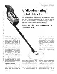 A discriminating metal detector - Geotech