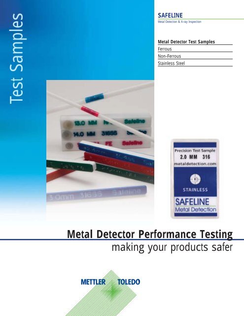 Metal Detector Test Samples - Mettler Toledo