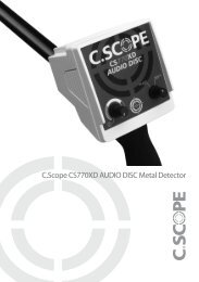 C.Scope CS770XD AUDIO DISC Metal Detector