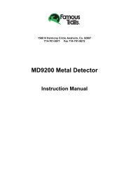 MD9200 Metal Detector - Famous Trails