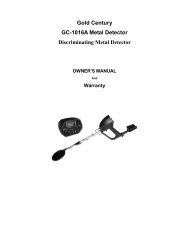 Gold Century GC-1020 Metal Detector