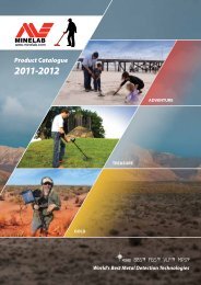 Minelab metal detectors catalogue | 2011-2012