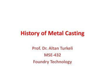 History of Metal Casting