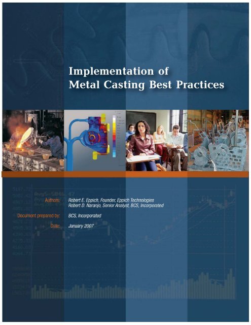 Implementation of Metal Casting Best Practices - EERE - U.S. ...