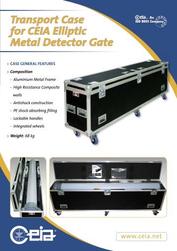 Transport Case for CEIA Elliptic Metal Detector Gate - CEIA S.p.A.