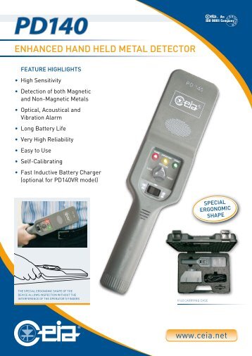 EnHAncEd HAnd HELd METAL dETEcToR - CEIA S.p.A.