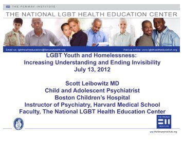 Seattle Training LGBT Youth Leibowitz - National Health Care for ...