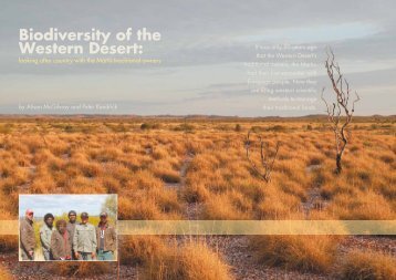 Biodiversity of the Western Desert: looking after country