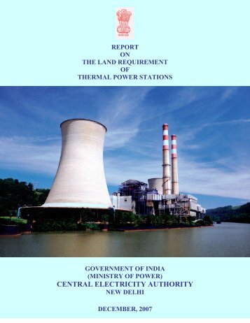 report on the land requirement of thermal power - Central Electricity ...