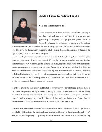 Shodan essay Sylvia Taraba