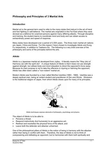 Philosophy and Principles of 3 Martial Arts - International Taekwon ...
