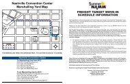 Nashville Convention Center Marshalling Yard Map - NAMM