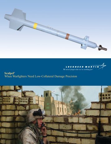 Scalpel® When Warfighters Need Low-Collateral ... - Lockheed Martin