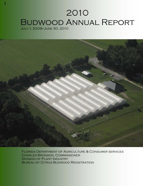 2010 Budwood Annual Report - Florida Department of Agriculture ...