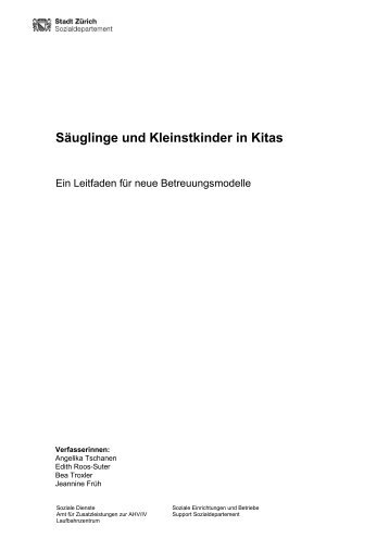 Säuglinge und Kleinstkinder in Kitas - Kita Tandem