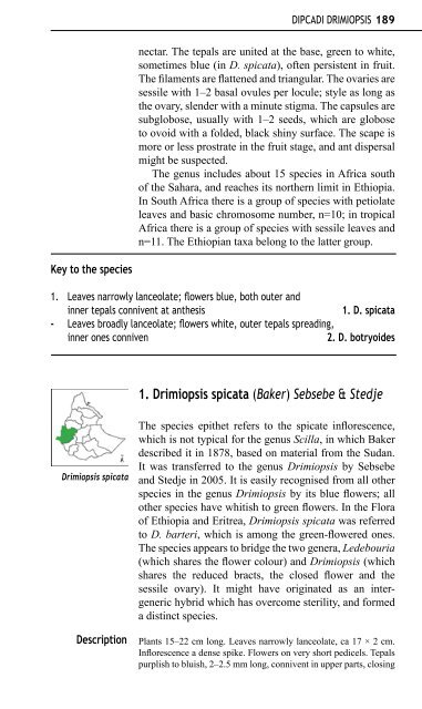 Aloes and Lilies of Ethiopia and Eritrea