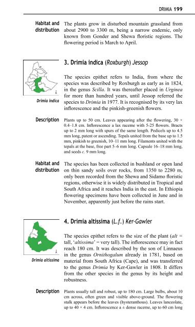 Aloes and Lilies of Ethiopia and Eritrea