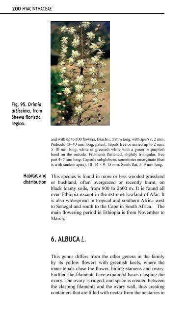 Aloes and Lilies of Ethiopia and Eritrea