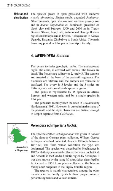 Aloes and Lilies of Ethiopia and Eritrea