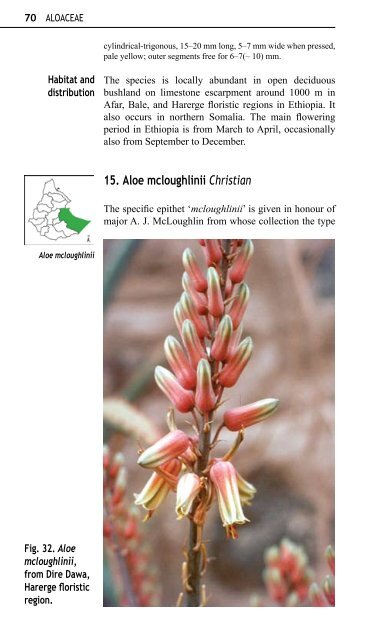 Aloes and Lilies of Ethiopia and Eritrea