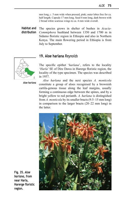 Aloes and Lilies of Ethiopia and Eritrea