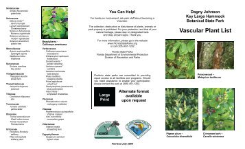 Vascular Plant List - Florida State Parks