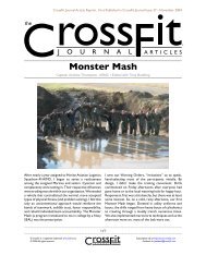 Monster Mash - CrossFit