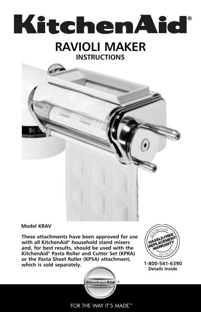 KitchenAid Pasta Roller Attachment - KPSA for sale online