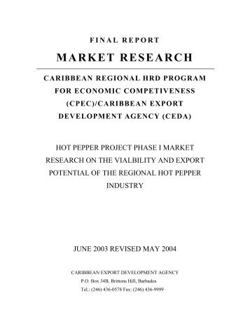 Final Document -HP.pdf - Caribbean Export Development Agency