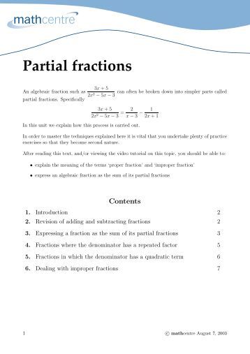 32 Partial Fraction Decomposition Worksheet With Answers - support